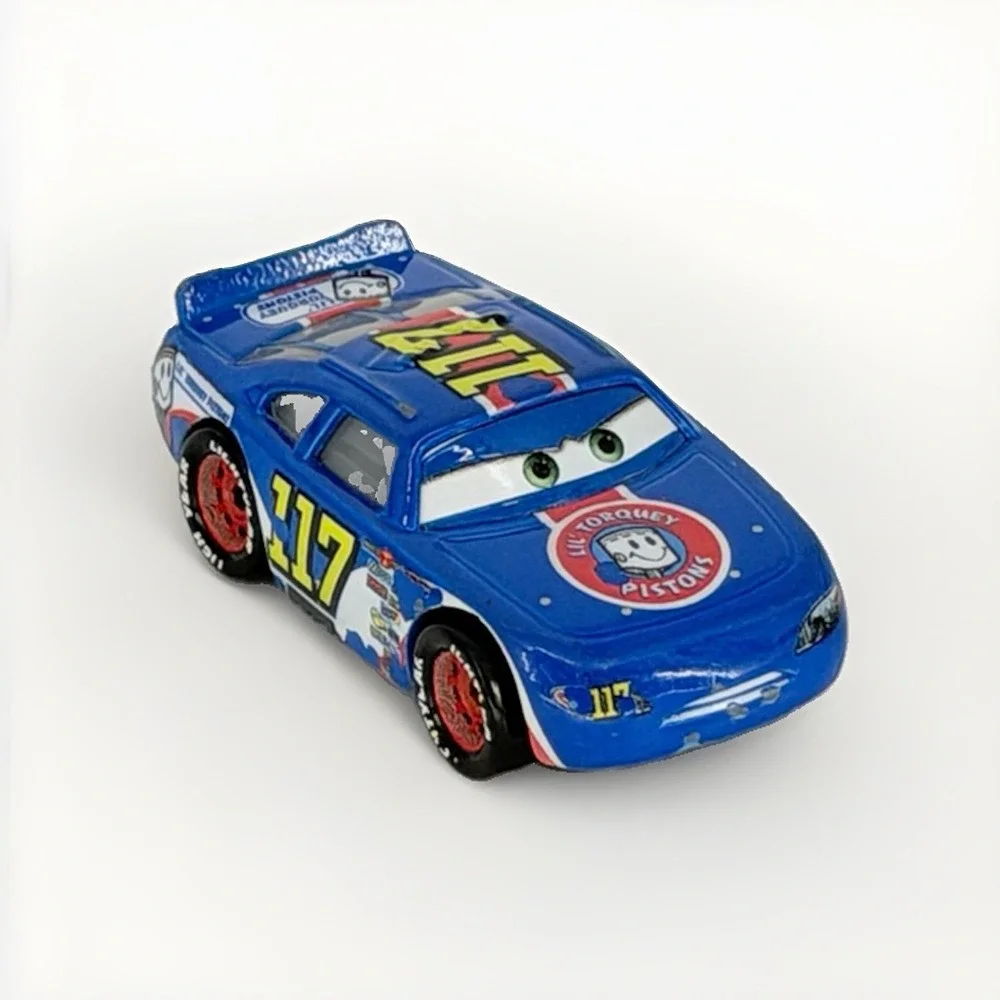 Disney Pixar Cars Lil' Torquey Pistons #117 Diecast Race Car Mattel 1:55 Loose